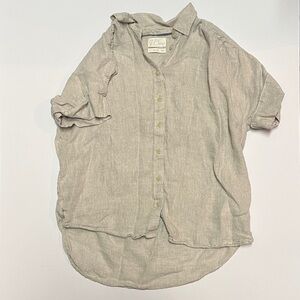 J. Crew Women's Beige Button Down Shirt
